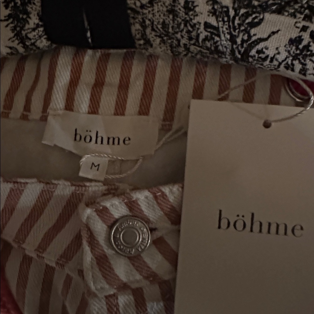 Bohme Jocelyn Moxie Barrel Eyelet Jeans size Med. NWT - Picture 6 of 7